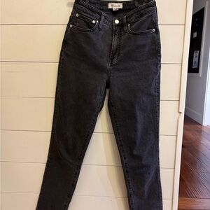 Madewell High Rise Black Jeans